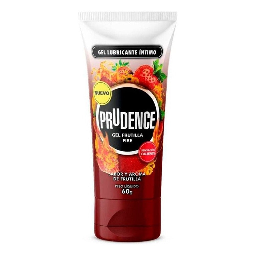 Gel Prudence Frutilla Fire 60 g lubricante íntimo