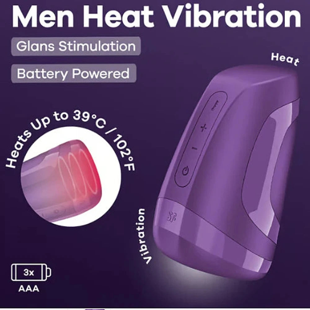 Satisfyer Men Heat Vibration masturbador masculino - imagen 5